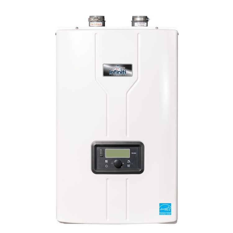 Bradford White® RTGS199N1 GS Series Tankless Gas Water Heater, Natural Gas Fuel, 199000 Btu/hr Heating, Indoor/Outdoor: Indoor/Outdoor, Condensing, 5.2 gpm Flow Rate, 5 in Vent, 0.95, Commercial/Residential