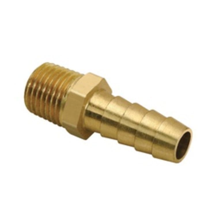 BrassCraft® 125-8-12 Male Hose Barb Adaptor, 1/2 x 3/4 in, Hose Barb x MNPT, Brass