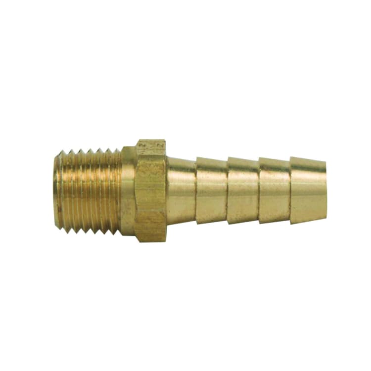 BrassCraft® 125-6-4 Male Hose Barb Adaptor, 3/8 x 1/4 in, Hose Barb x MNPT, Brass