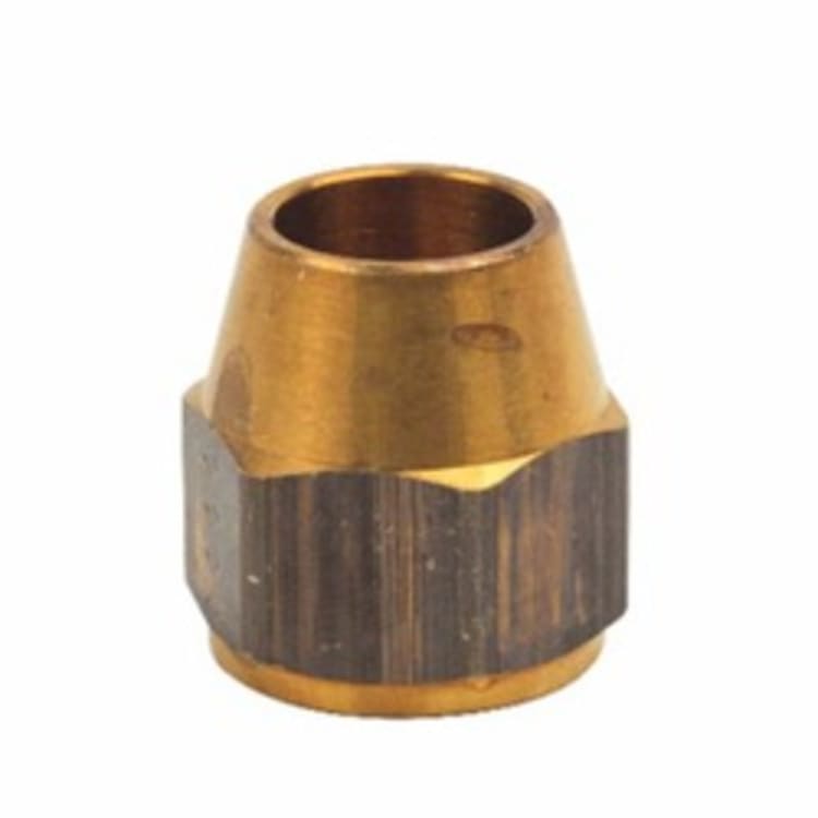 BrassCraft® 41S-10 45 deg Short Nut, 5/8 in, Flare, Brass, Domestic