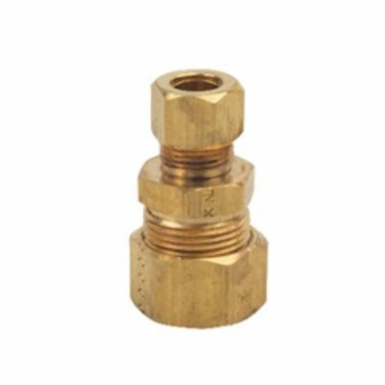 BrassCraft® 62-10-6X Pipe Reducer Union, 5/8 x 3/8 in, Compression, Brass, Rough Brass