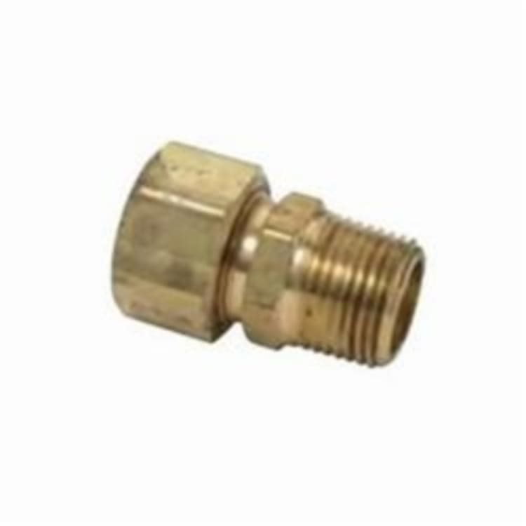 BrassCraft® 68-10-6X Tube Reducing Adapter, 5/8 x 3/8 in, Compression x MNPT, Brass, Domestic