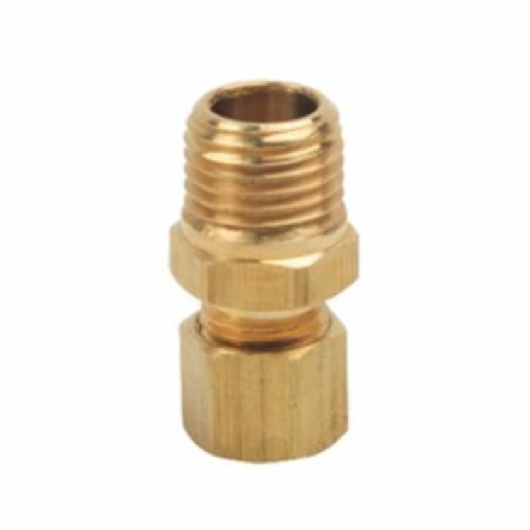 BrassCraft® 68-4-4X Pipe Adapter, 1/4 in, Compression x MNPT, Brass, Rough Brass