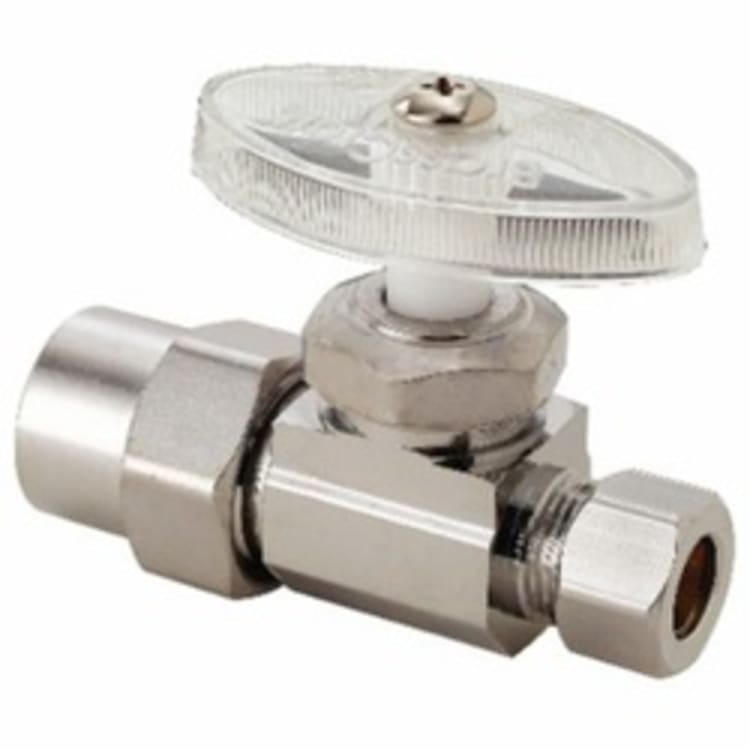 BrassCraft® PR14X C Multi-Turn Straight Stop, 1/2 x 3/8 in Nominal, CPVC x Compression End Style, 125 psi Pressure, Brass Body, Oil Rubbed Bronze, Domestic