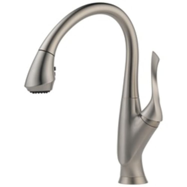 Brizo® 63052LF-SS Belo® Kitchen Faucet, 1.8 gpm Flow Rate, Stainless Steel, 1 Handles, 1 Faucet Holes, Function: Traditional, Domestic, Commercial