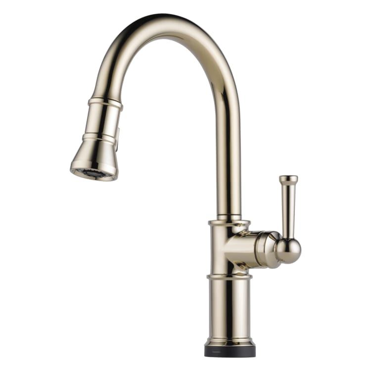 Brizo® 64025LF-PN Artesso® Kitchen Faucet, 1.8 gpm Flow Rate, Polished Nickel, 1 Handles, 1 Faucet Holes, Function: Traditional, Domestic, Commercial