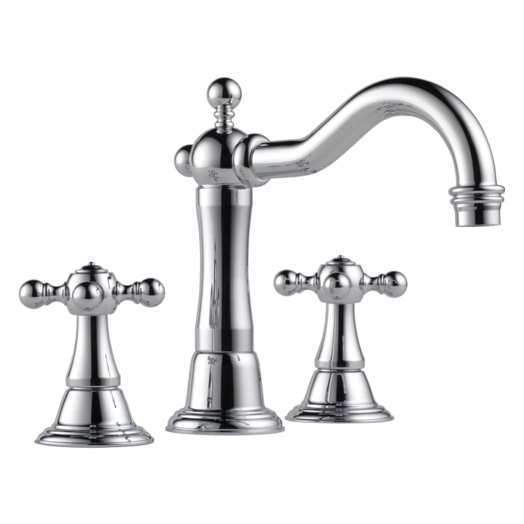 Brizo® 65338LF-PC-ECO Tresa® Widespread Lavatory Faucet, Commercial, 1.2 gpm Flow Rate, 4-3/16 in H Spout, 6 to 16 in Center, Polished Chrome, 2 Handles, Pop-Up Drain, Domestic