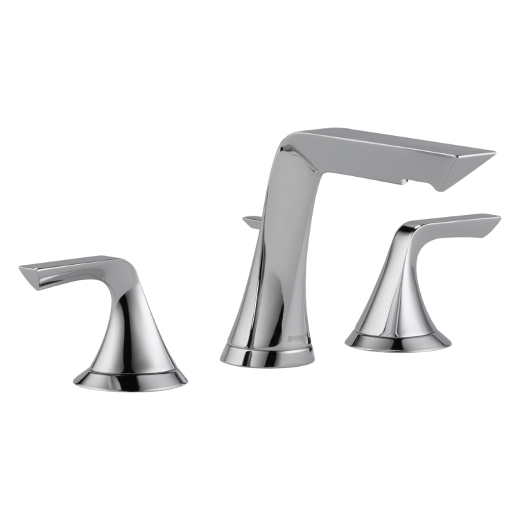 Brizo® 65350LF-PC-ECO Sotria™ Widespread Lavatory Faucet, Commercial, 1.2 gpm Flow Rate, 4-9/16 in H Spout, 6 to 16 in Center, Polished Chrome, 2 Handles, Pop-Up Drain, Import