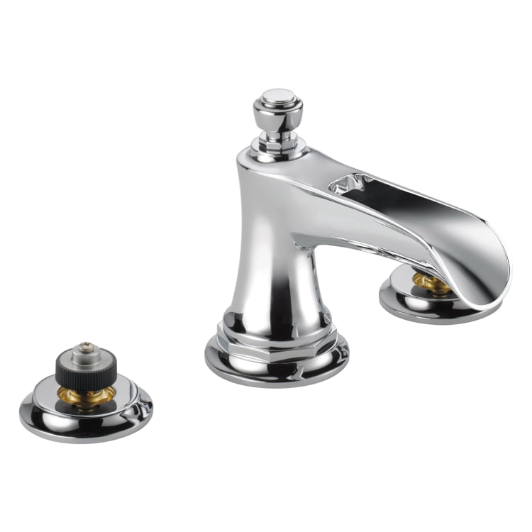 Brizo® 65361LF-PCLHP Rook™ Widespread Lavatory Faucet, 1.5 gpm, 3 in H Spout, 6 to 16 in Center, Polished Chrome, Pop-Up Drain, Import, Commercial