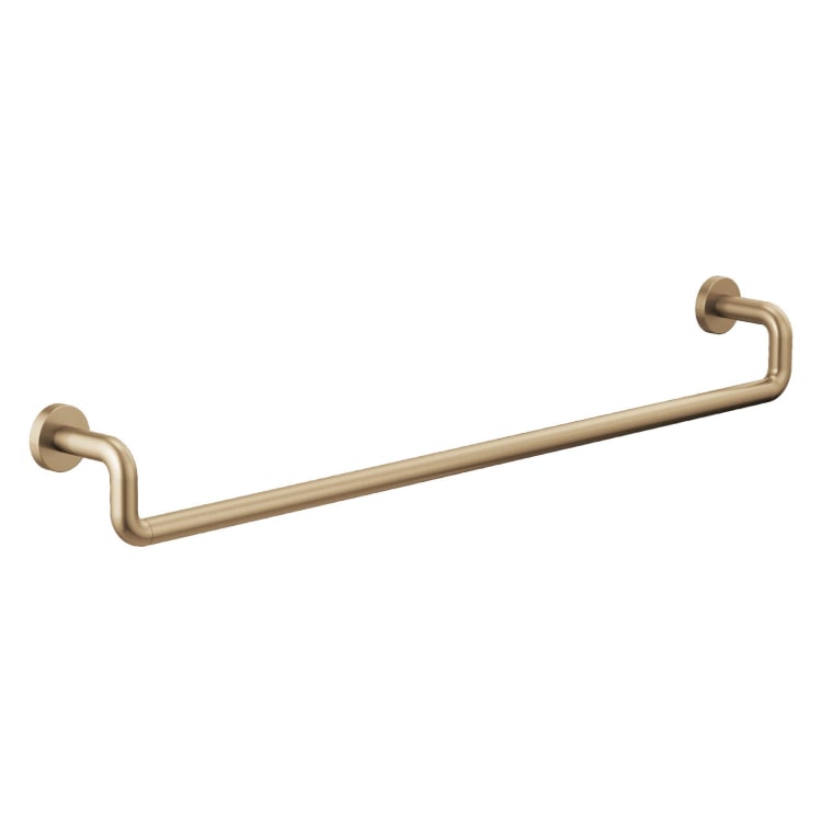 Brizo® 693035-GL Litze™ Towel Bar, 30 in L Bar, 3-7/16 in OAD x 3-15/16 in OAH, Luxe Gold, Import