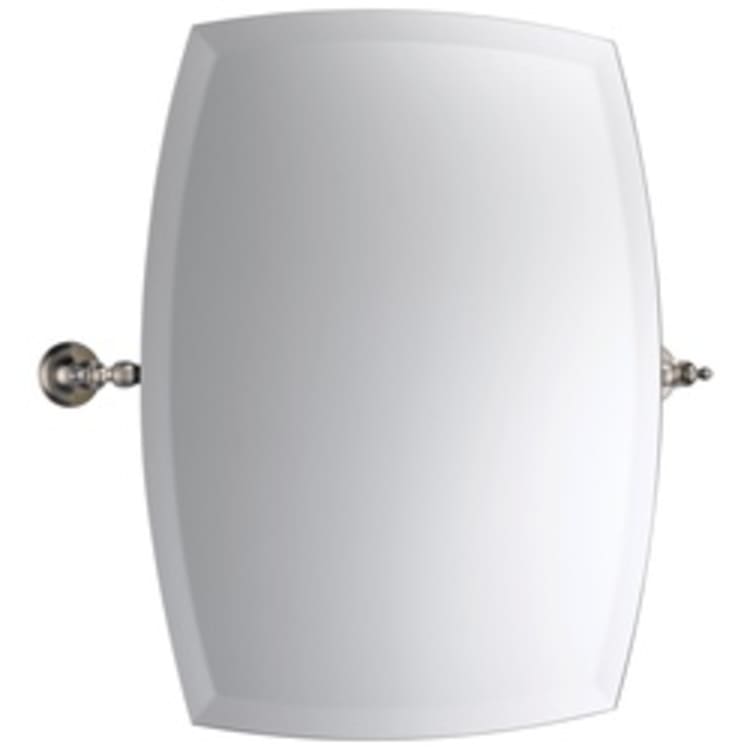 Brizo® 698085-BN Charlotte® Wall Mirror, Rectangle Shape, 20 in W, Brushed Nickel, Import