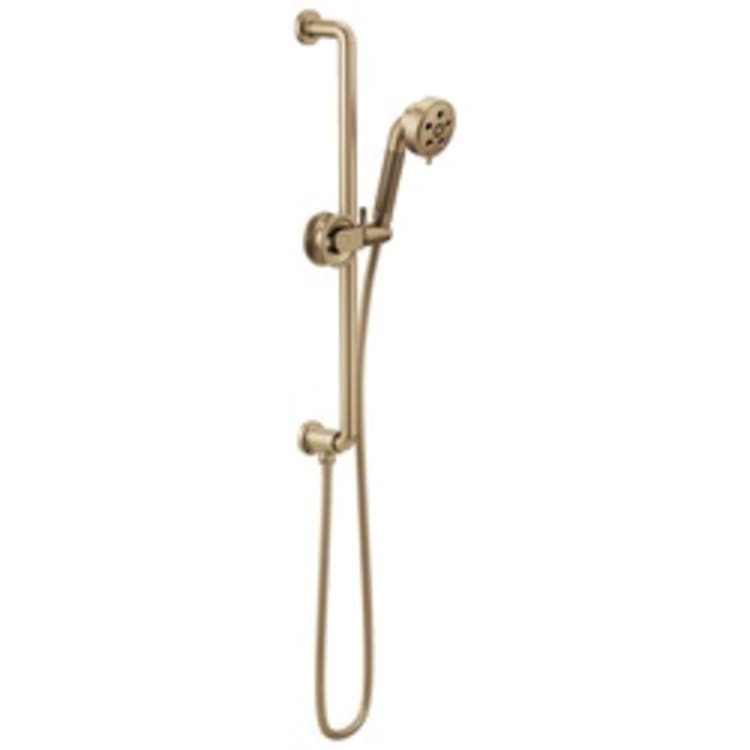 Brizo® 88735-GL Litze™ Hand Shower, (3) 3-1/5 in Dia Shower Head, 2 gpm, 60 to 82 in L Hose, 1/2-14 NPSM, Slide Bar: Yes, Luxe Gold, Import