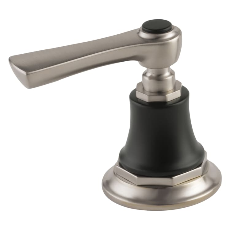 Brizo® HL660-NKBL Rook™ Two Roman Tub Lever Handle Kit, Luxe Nickel/Matte Black, Import