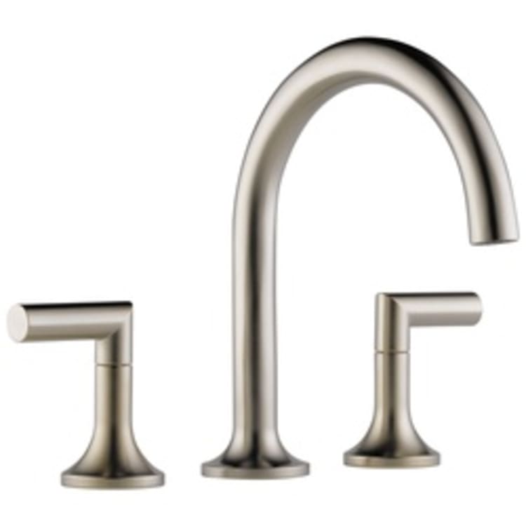Brizo® T67375-BN Roman Tub Trim, Odin™ Jason Wu, Commercial, 18 gpm Flow Rate, 9 to 16 in Center, Brushed Nickel, 2 Handles, Function: Traditional, Domestic
