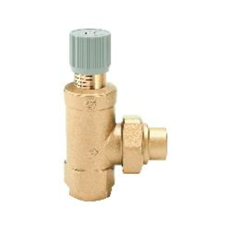 Caleffi 519609A By-Pass Differential Pressure Valve, 1 in Nominal, FNPT x C End Style, 150 psi Pressure, 40 gpm Flow Rate, Brass Body