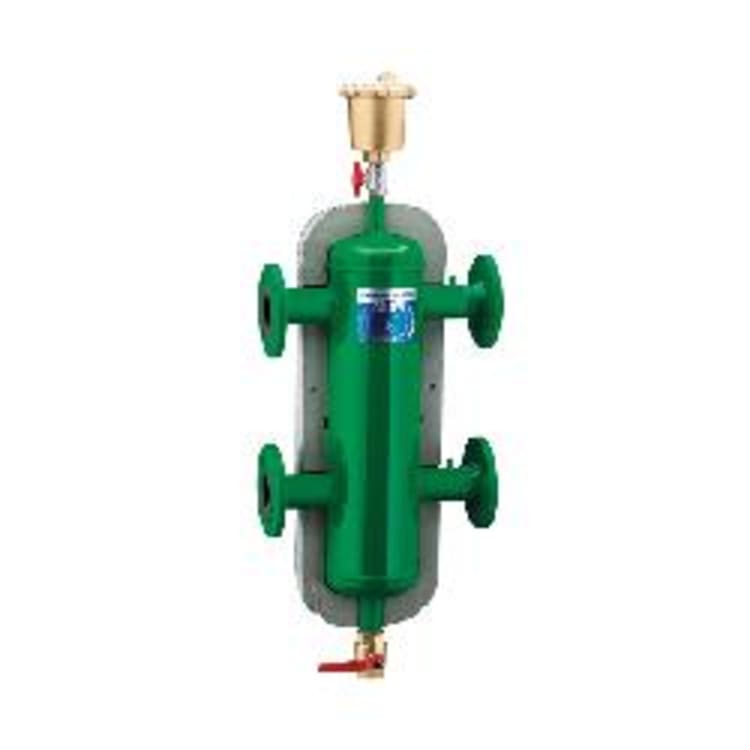 Caleffi 548066A Hydraulic Separator, 1 in Nominal, Female Press Union Connection, 150 psi Working, 32 to 210 deg F, Steel