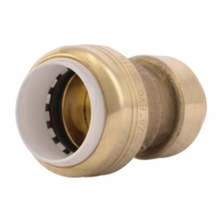 Sharkbite® UIP4016 Transition Coupling, 3/4 in Nominal, CTS x PVC End Style, Brass, Import