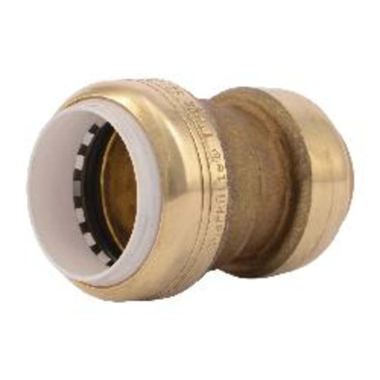 Sharkbite® UIP4020 Transition Coupling, 1 in Nominal, CTS x PVC End Style, Brass, Import