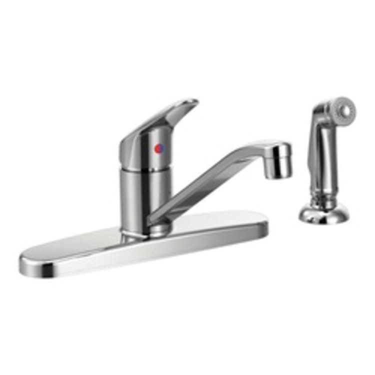 CFG CA40514C Kitchen Faucet, Cornerstone™, 1.5 gpm Flow Rate, 8 in Center, Polished Chrome, 1 Handles, Domestic