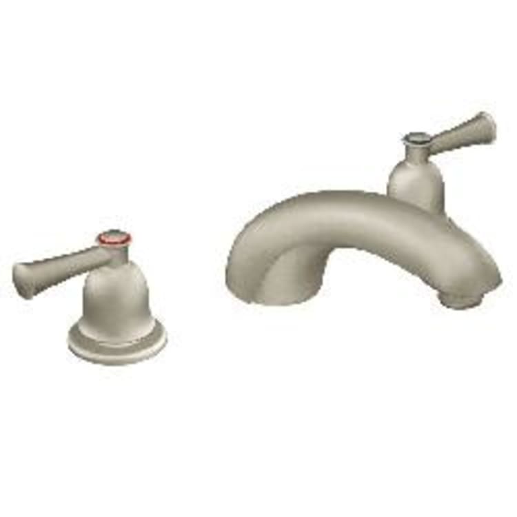 CFG T41411BN Capstone® Widespread Roman Tub Faucet, Residential, 11.5 gpm Flow Rate, 10 in Center, Brushed Nickel, 2 Handles, Function: Traditional, Import
