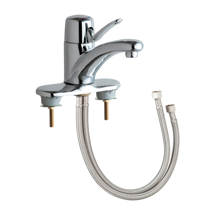 Chicago Faucet® 2200-4ABCP Traditional Lavatory Sink Faucet, Polished Chrome, 1 Handle, 2.2 gpm Flow Rate