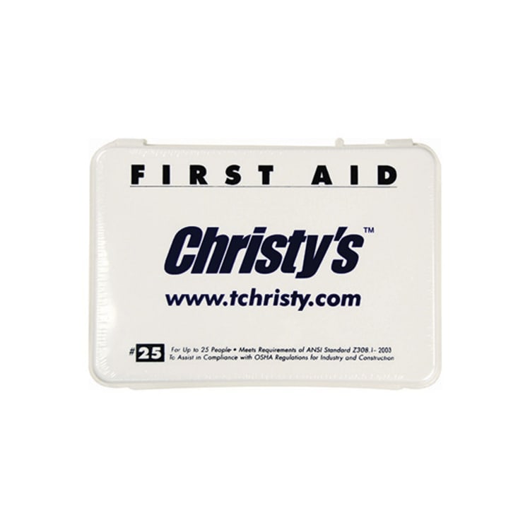 Christy's® 2711 First Aid Kit Case, Plastic Case, 11 in H x 19 in W x 16 in D