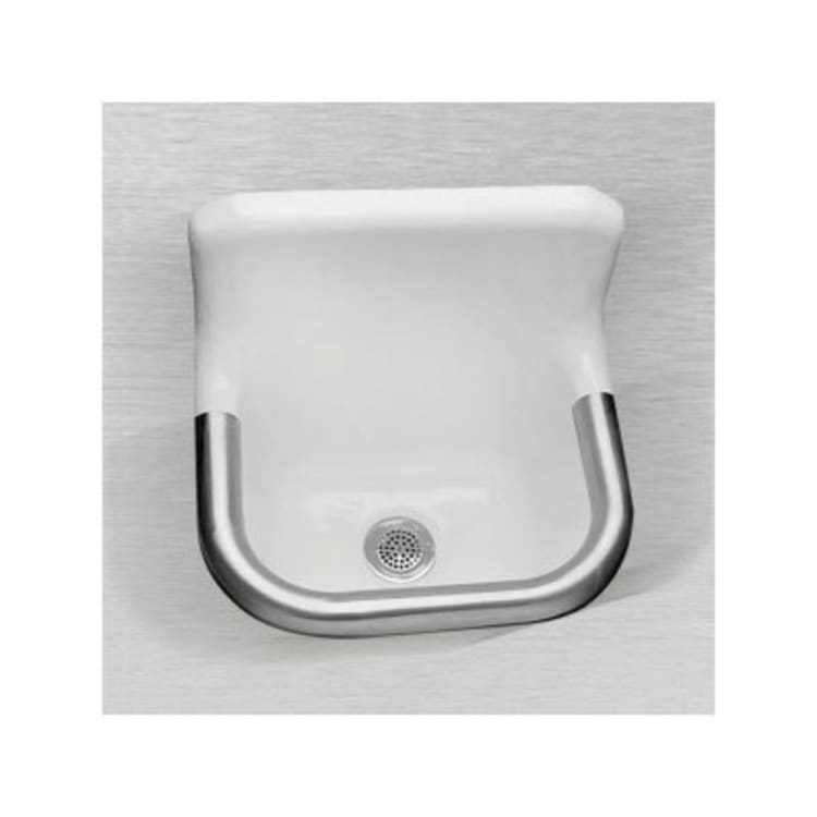 CECO 867 Service Sink, 22 in W x 18 in D x 37-1/4 in H, Cast Iron, White