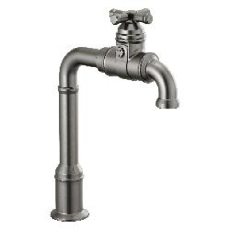 DELTA® 1990LFC-KS True Bar Kitchen Faucet, Broderick™, Black/Stainless Steel, 1 Handle, 4 in Center, 1.5 gpm