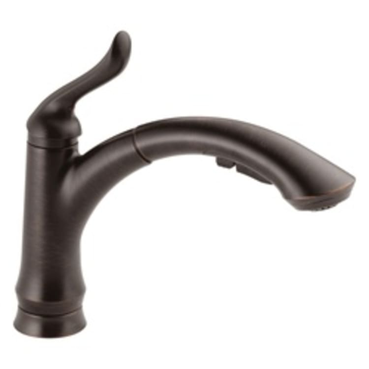 DELTA® 4353-RB-DST Linden™ Kitchen Faucet, 1.5 gpm, 1/3 Faucet Holes, Venetian Bronze, 1 Handle, Domestic, Commercial