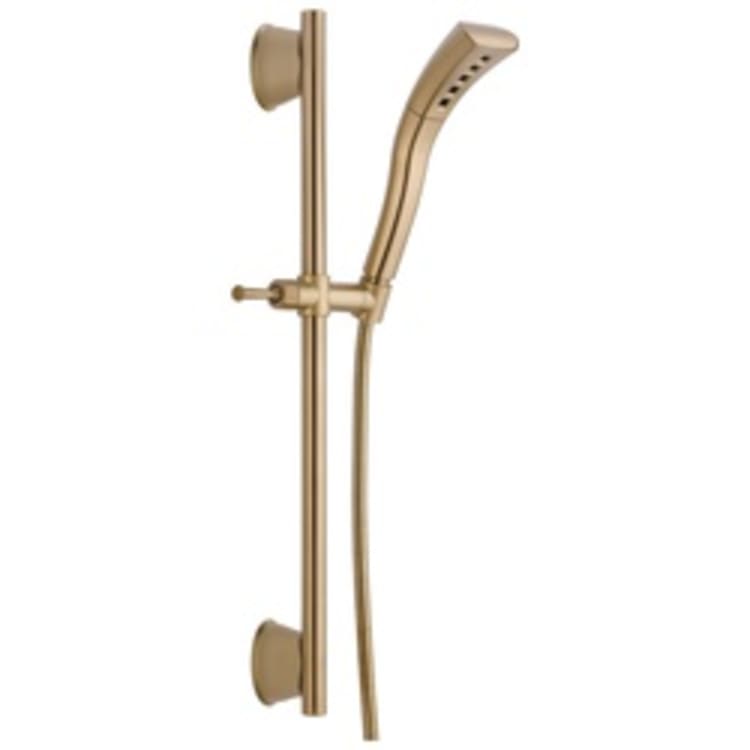 DELTA® 51579-CZ Hand Shower, (1) Shower Head, 1.75 gpm, 82 in L Hose, 1/2 in, Slide Bar: Yes, Champagne Bronze, Import