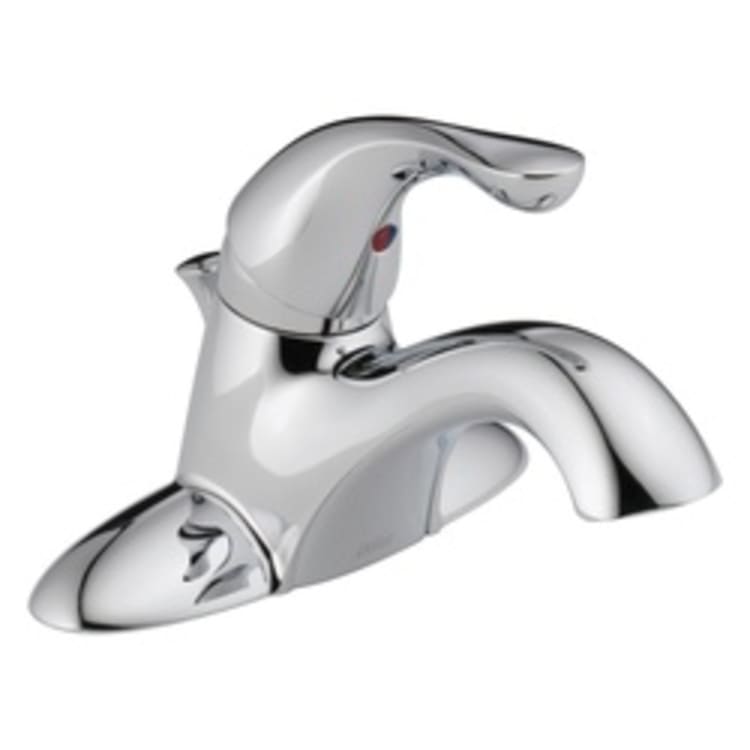 DELTA® 520-MPU-DST Classic Centerset Lavatory Faucet, 1.2 gpm, 1-11/16 in H Spout, 1 Handle, 50/50 Pop-Up Drain, 3 Faucet Holes, Chrome Plated, Domestic, Commercial