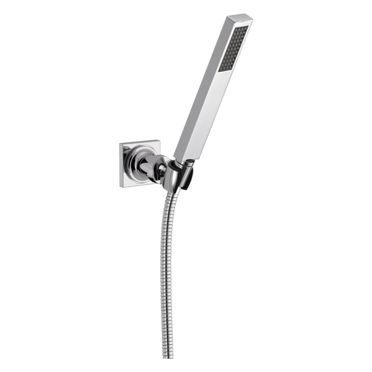 DELTA® 55530 Vero® Premium Wall Mount Hand Shower, 1 Shower Head, 2 gpm Flow Rate, 69 in L Hose, 1/2-14 NPSM Connection, Polished Chrome, Import