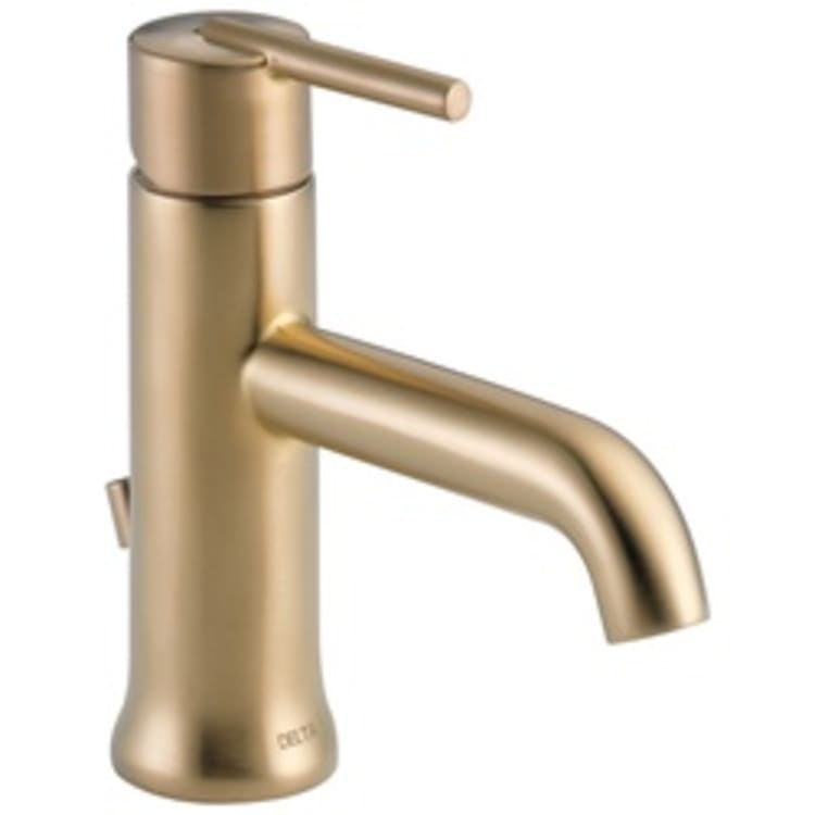 DELTA® 559LF-CZMPU Trinsic® Centerset Lavatory Faucet, 1.2 gpm, 2-3/8 in H Spout, 1 Handle, Pop-Up Drain, 1/3 Faucet Holes, Champagne Bronze, Domestic, Commercial