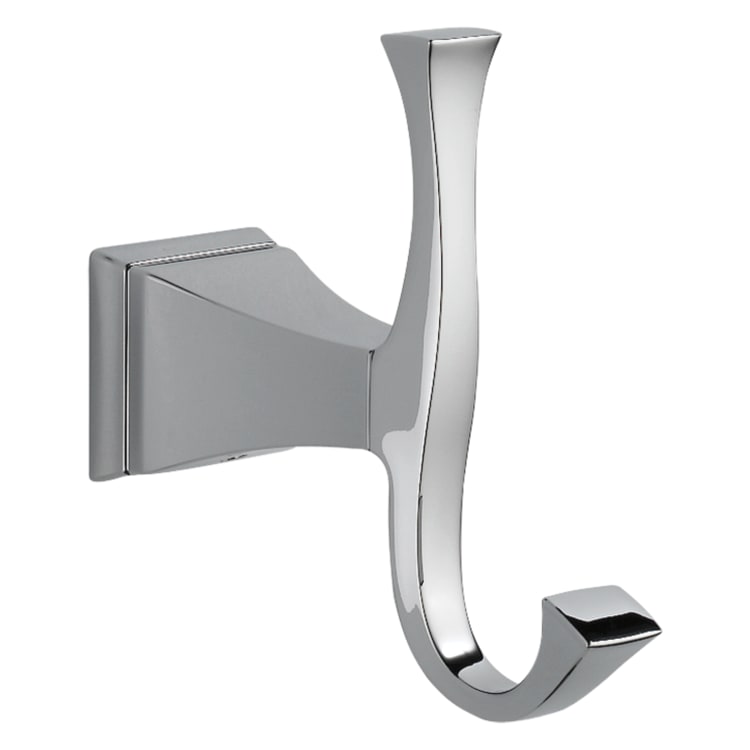 DELTA® 75135 Dryden™ Robe Hook, 2 Hooks, 1-3/4 in OAW x 4-11/16 in OAD x 5 in OAH, Import