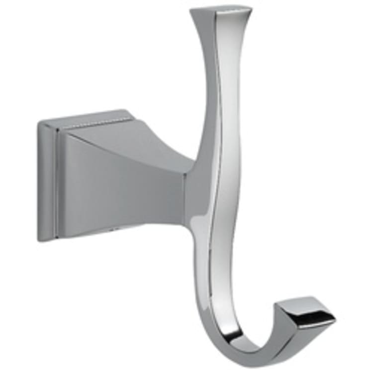 DELTA® 75135 Dryden™ Robe Hook, 2 Hooks, 1-3/4 in OAW x 4-11/16 in OAD x 5 in OAH, Domestic