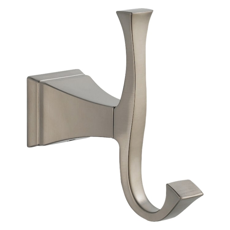 DELTA® 75135-SS Dryden™ Robe Hook, 2 Hooks, 1-3/4 in OAW x 4-11/16 in OAD x 5 in OAH, Import