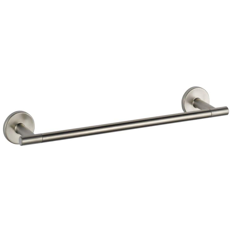 DELTA® 75912-SS Trinsic® Towel Bar, 12 in L Bar, 3-3/8 in OAD x 1-1/8 in OAH, Brass, Stainless Steel, Import