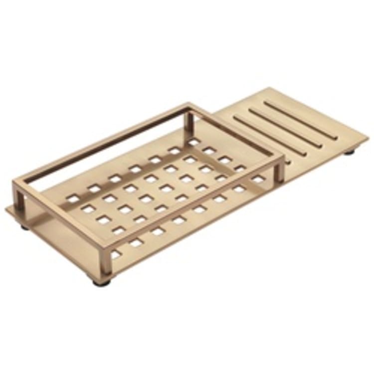 DELTA® 77612-CZ Vero® Vanity Tray, 12 in W x 1-5/8 in H, Brilliance® Champagne Bronze, Import