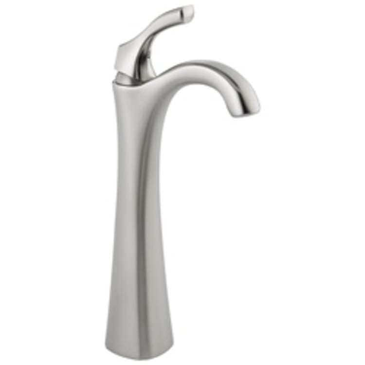 DELTA® 792-SS-DST Addison™ Vessel Lavatory Faucet, Commercial, 1.2 gpm Flow Rate, 10 in H Spout, 1 Handles, 1 Faucet Holes, Stainless Steel, Function: Traditional