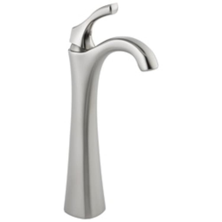 DELTA® 792-SS-DST Addison™ Vessel Lavatory Faucet Without Drain, 1.2 gpm, 10 in H Spout, 1 Handle, 1 Faucet Hole, Stainless Steel, Commercial