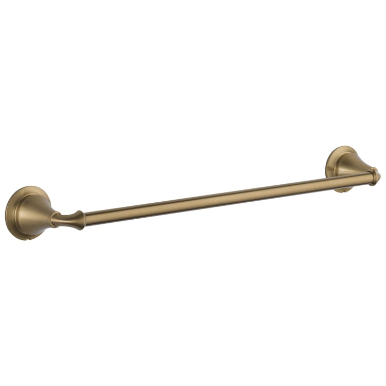 DELTA® 79418-CZ Linden™ Towel Bar, 18 in L Bar, 3-1/2 in OAD x 2-1/2 in OAH, Brass, Brilliance® Champagne Bronze, Import