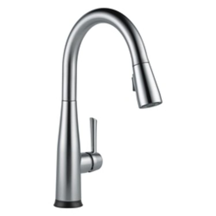 DELTA® 9113T-AR-DST Essa® Kitchen Faucet, 1.8 gpm, 8 in Center, Arctic™ Stainless Steel, 1 Handle, (6) AA Battery, Domestic, Commercial