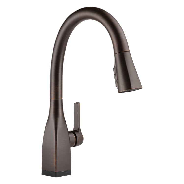 DELTA® 9183T-RB-DST Mateo® Pull-Down Kitchen Faucet, 1.8 gpm Flow Rate, Venetian Bronze, 1 Handles, 3 Faucet Holes, Function: Traditional, Domestic, Commercial