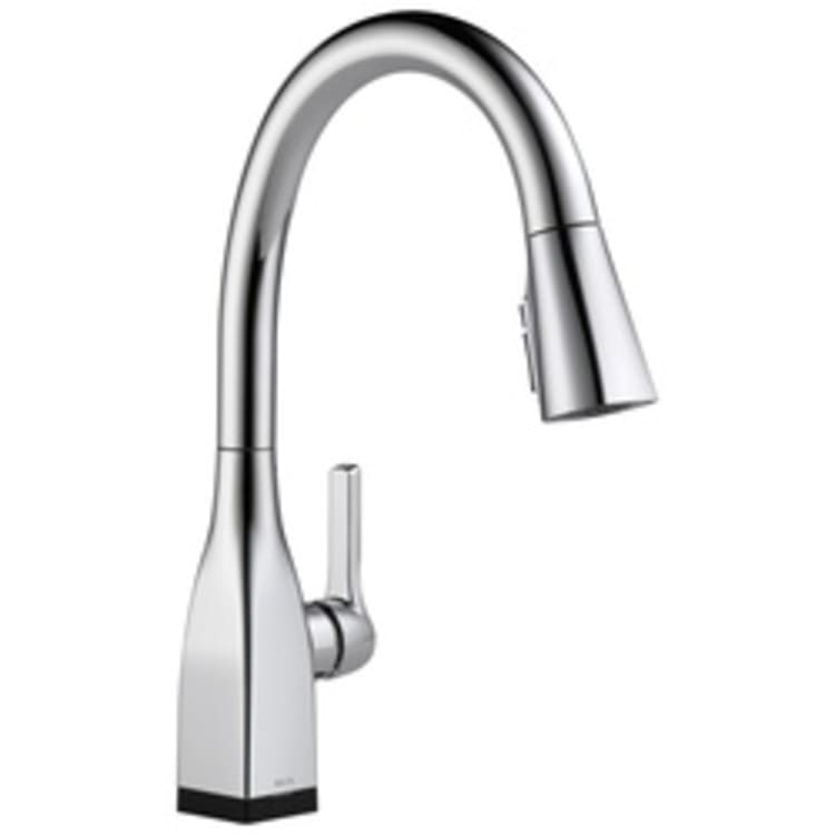 DELTA® 9183T-DST Mateo® Kitchen Faucet, 1.8 gpm, 8 in Center, Chrome Plated, 1 Handle, (6) AA Battery, Domestic, Commercial