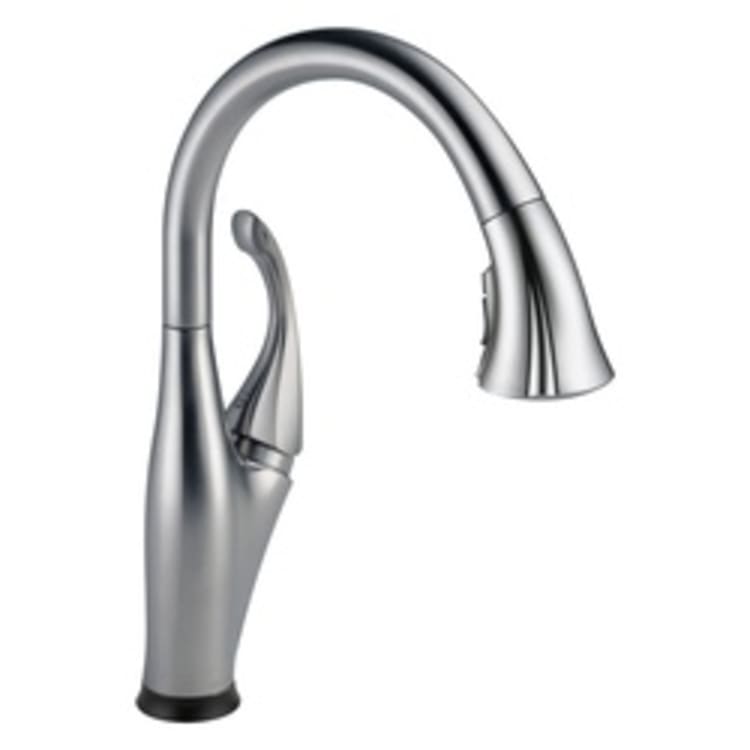 DELTA® 9192T-AR-DST Addison™ Kitchen Faucet, 1.5 gpm, 1 Faucet Hole, Arctic™ Stainless Steel, 1 Handle, Domestic, Commercial