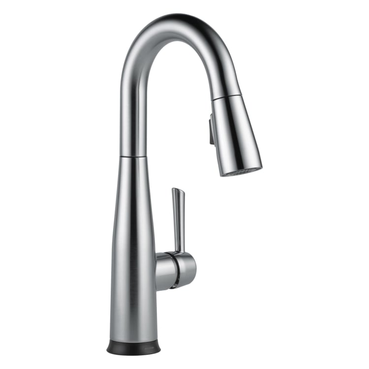 DELTA® 9913T-AR-DST Touch2O® Essa® Pull-Down Bar/Prep Faucet, 1.8 gpm Flow Rate, Arctic™ Stainless Steel, 1 Handles, 1 Faucet Holes, Domestic