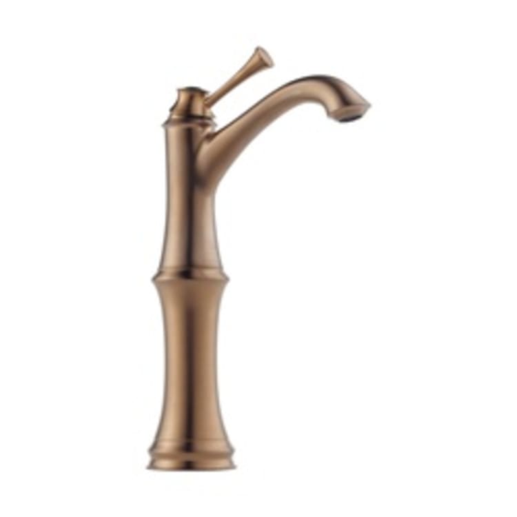 Brizo® 65105LF-BZ-ECO Baliza® Vessel Lavatory Faucet, 1.2 gpm, 9-45/64 in H Spout, 1 Handle, Grid Strainer Drain, Brilliance® Brushed Bronze, Import, Commercial