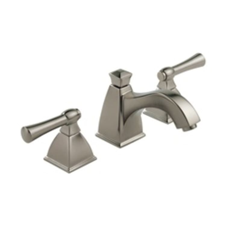 Brizo® 65340LF-BN-ECO Vesi® Widespread Lavatory Faucet, 1.2 gpm, 2-1/8 in H Spout, 6 to 16 in Center, Brushed Nickel, 2 Handles, Pop-Up Drain, Domestic, Commercial