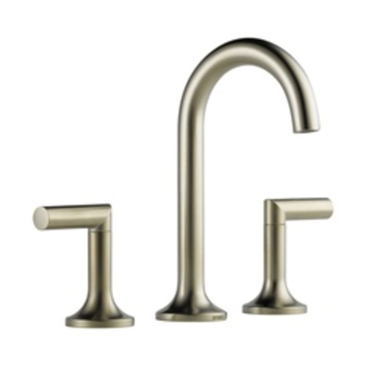 Brizo® 65375LF-BN-ECO Odin™ Widespread Lavatory Faucet, 1.2 gpm, 6-1/8 in H Spout, 16 in Center, Brushed Nickel, 2 Handles, Domestic, Commercial
