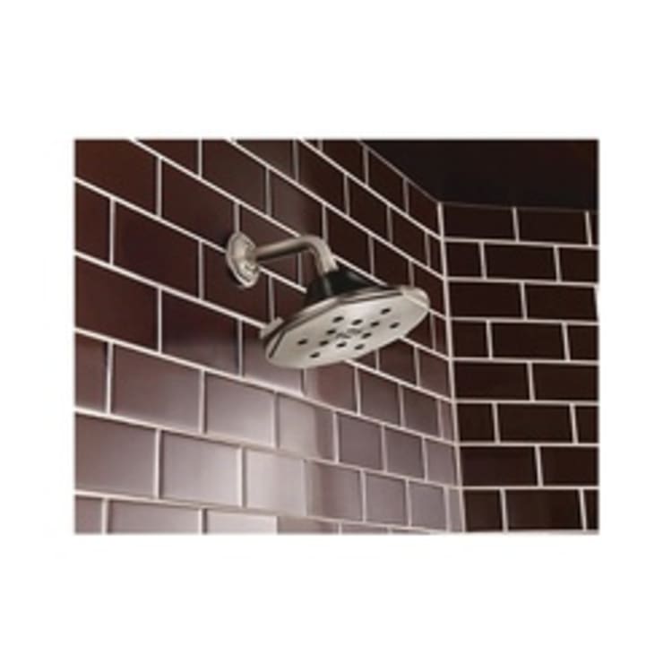 Brizo® 87461-NKBL Rook™ Raincan Shower Head, 2 gpm, 4 Sprays, Wall Mount, 8 x 3-7/8 in Head, Import